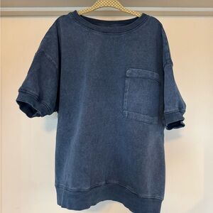 Zara Short Sleeve Sweatshirt Top